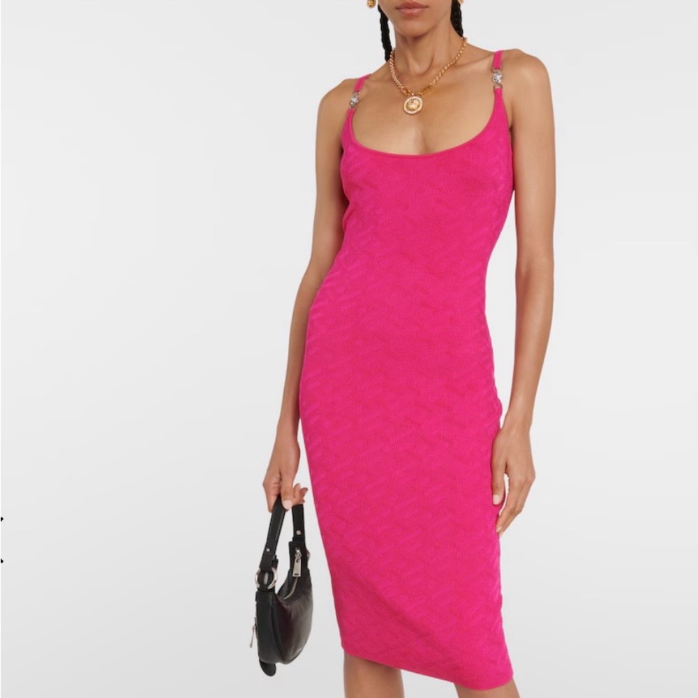 VERSACE
La Greca Medusa '95 midi dress - color lemonade